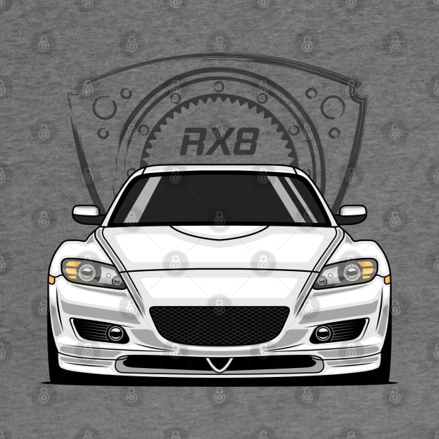 White RX8 JDM by GoldenTuners